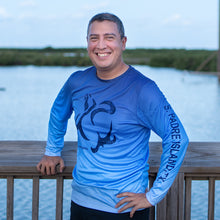 Load image into Gallery viewer, Blue Unisex UPF 50+ Long-Sleeve Shirt