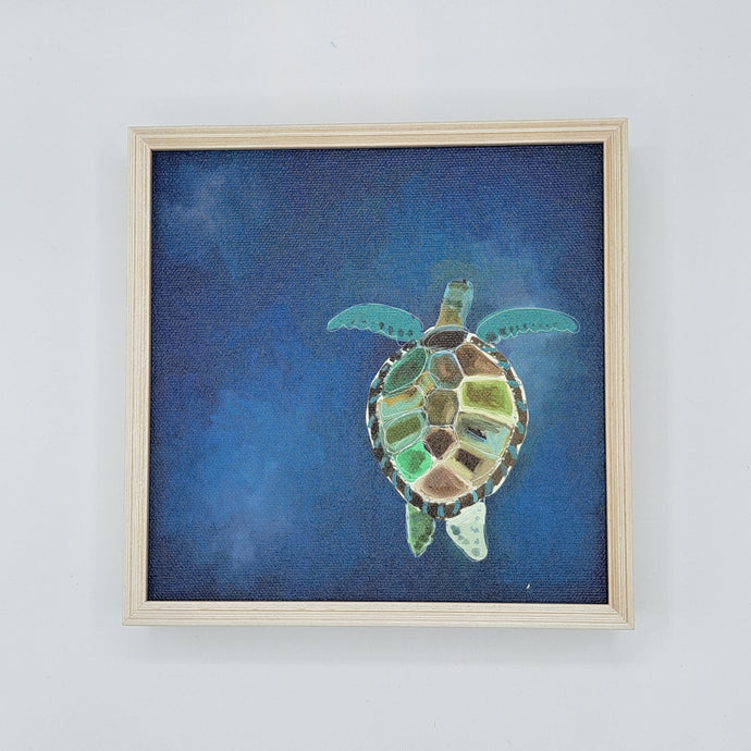 Swimming Sea Turtle Canvas Print