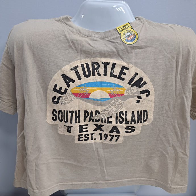 Turtle Label Crop Top