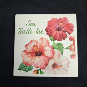 Hibiscus - Single Stone Coaster