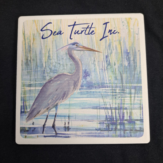 Blue Heron - Single Stone Coaster