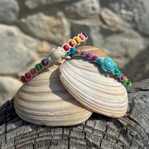 Multicolor Beaded Slider Bracelet
