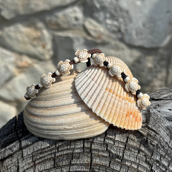 Woven Turtle Slider Bracelet