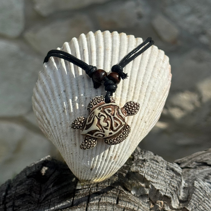 Carved Turtle Necklace