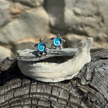 Load image into Gallery viewer, Tie Dye Turtle Earrings
