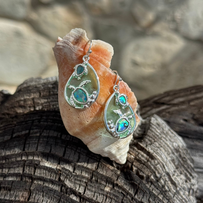 Swimming Turtles Earrings