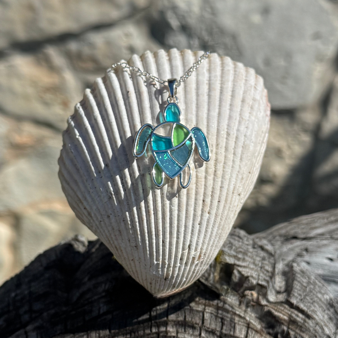 Stain Glass Inspired Necklace