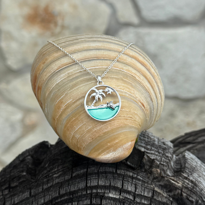 Island View Turtle Necklace