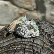 Load image into Gallery viewer, Silver Star Turtle Earrings