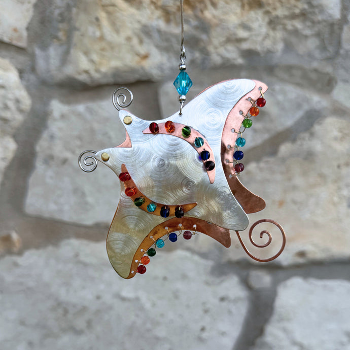 Rainbow Stingray Ornament