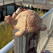 Load image into Gallery viewer, Abstract Clay Sea Turtle Wind Chime