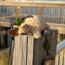 Load image into Gallery viewer, Natural Clay Sea Turtle Wind Chime
