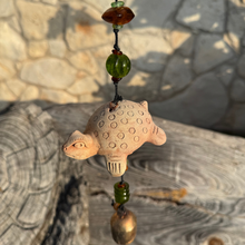 Load image into Gallery viewer, Natural Clay Sea Turtle Wind Chime