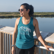 Load image into Gallery viewer, Peace Love &amp; Turtles Tank - Woman&#39;s Graphic Tank Top