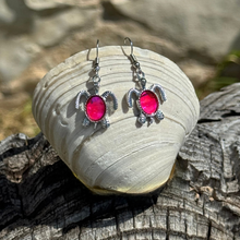 Load image into Gallery viewer, Multi Color Turtle Drop Earrings