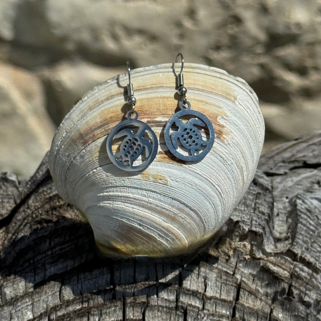 Stainless Steel Drop Earrings