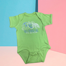 Load image into Gallery viewer, Peace Love &amp; Turtles Onesie