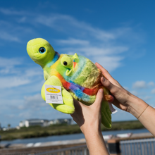 Load image into Gallery viewer, Rainbow Turtle w/ Baby Stuffed Animal
