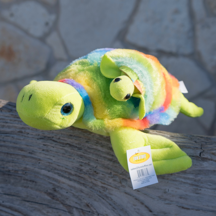 Rainbow Turtle w/ Baby Stuffed Animal
