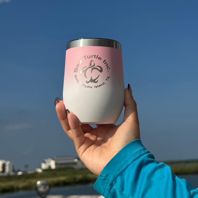 Pink Ombre Wine Tumbler