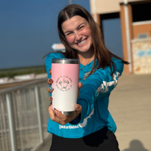 Load image into Gallery viewer, 20oz Sea Turtle Inc. Stainless Steel Pink Tumbler