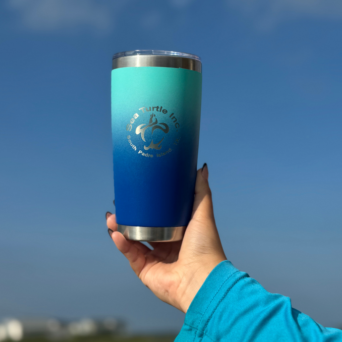 20oz Sea Turtle Inc. Stainless Steel Blue Tumbler