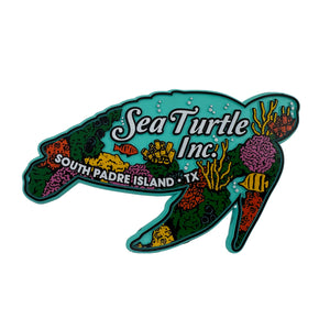 Teal Sea Turtle Magnet
