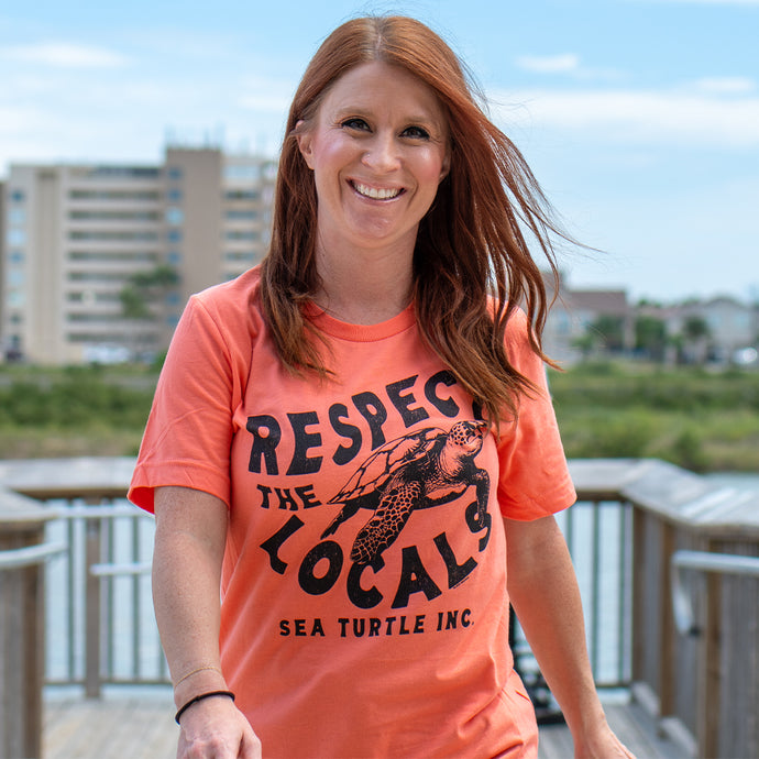 Respect the Locals Shirt Coral Pink