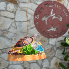 Load image into Gallery viewer, Sea Turtle with Corals Ornament