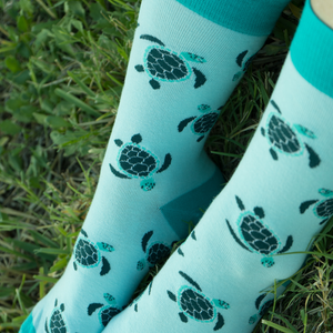 Teal Turtle Socks