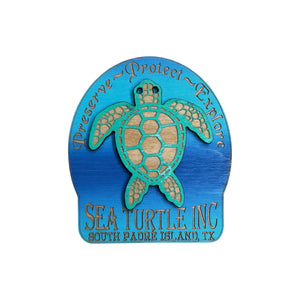 Sea Turtle Inc. Wooden Magnet