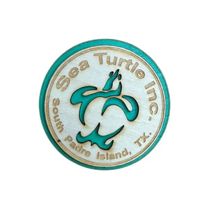 Sea Turtle Inc. Wooden Magnet
