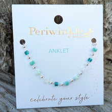 Load image into Gallery viewer, Silver Mint Anklet