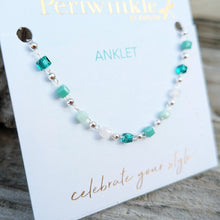 Load image into Gallery viewer, Silver Mint Anklet