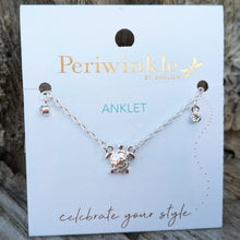 Load image into Gallery viewer, Silver Sea Turtle Anklet