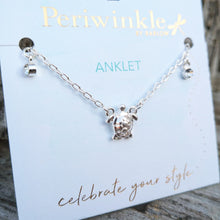 Load image into Gallery viewer, Silver Sea Turtle Anklet