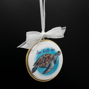 Sea Turtle Profile Ornament