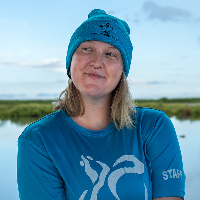 Aqua Blue Sea Turtle Inc. Beanie