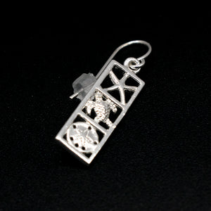 Sterling Silver Sea Life Drop Earrings