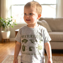 Load image into Gallery viewer, Gray Kemps Turtle Toddler Tee
