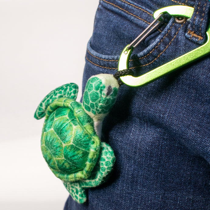 Green Turtle Keychain Stuffed Animal