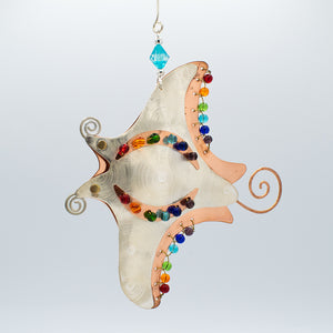 Rainbow Stingray Ornament