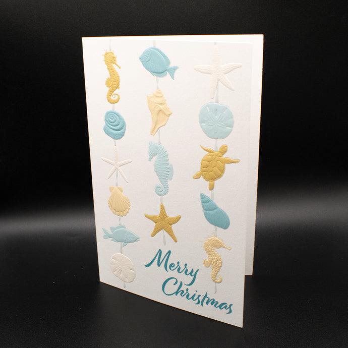 Coastal Garland Christmas Cards