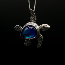 Load image into Gallery viewer, LeightWorks Swimming Turtle Necklace