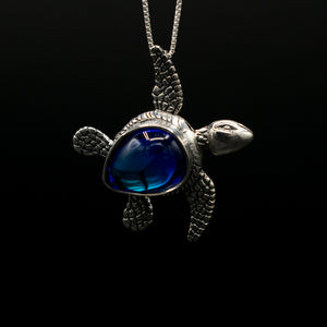 LeightWorks Swimming Turtle Necklace