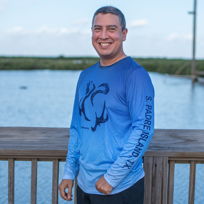 Blue Unisex UPF 50+ Long-Sleeve Shirt