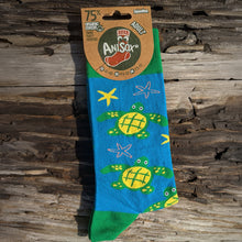 Load image into Gallery viewer, Anisox Organic Cotton Star Turtle Socks