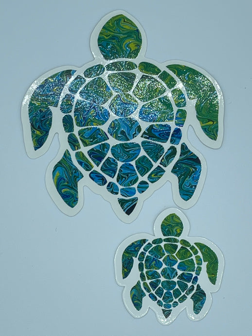 Sea Turtle Art Sticker