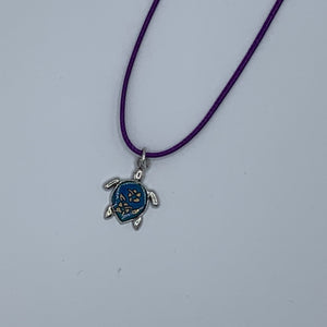 Flower Sea Turtle Mood Necklace