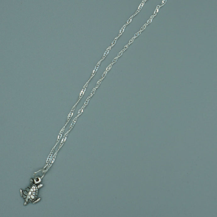 Sterling Silver Sea Turtle Anklet